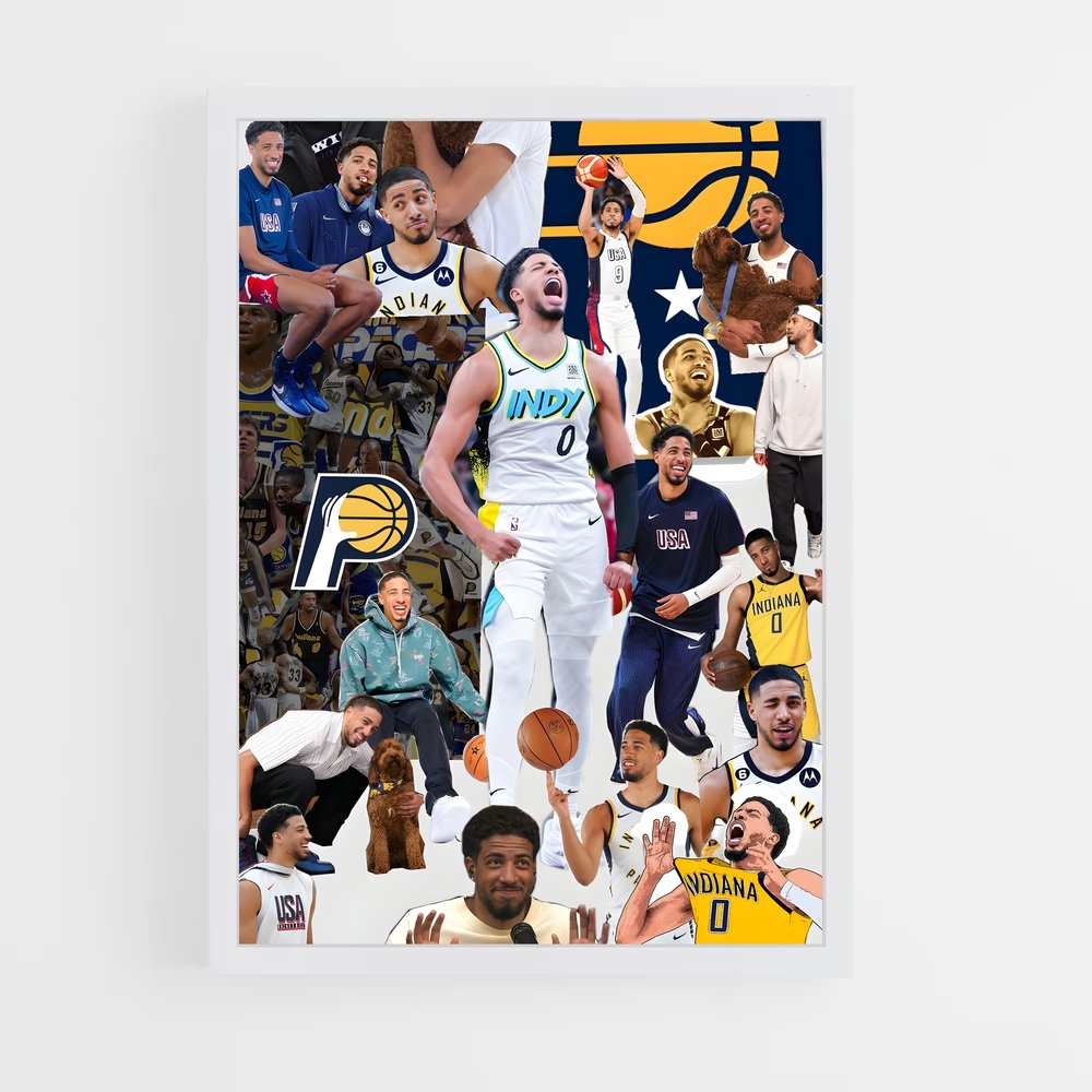 Poster Tyrese de haliburton – affiche Basketball (vue 3)